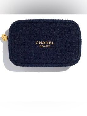 Black Tweed Cosmetic Case